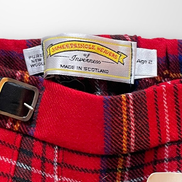 Authentic Girl’s Wool Plaid Scottish Tartan Kilt Size 2 - Picture 6 of 8